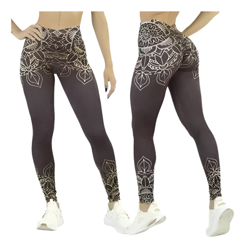 Calza Deportiva Fanaticas Mandala Dora Anticelulitis Push Up