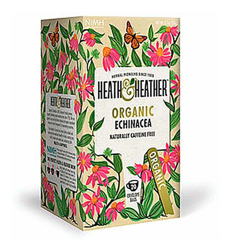 Té Heath & Heather Echinacea Orgánico 20 Piezas 30g