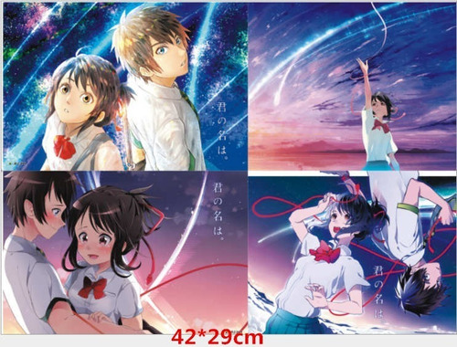 Posters Your Name Taki  & Mitsuha A3  Importado De Asia