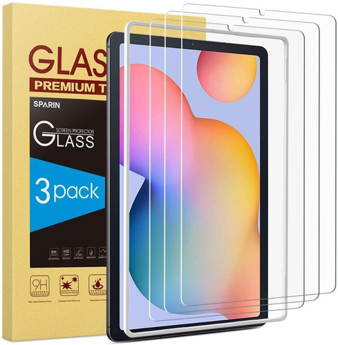 Mica De Vidrio Sparin 3pc Para Galaxy Tab S6 Lite P613 P619