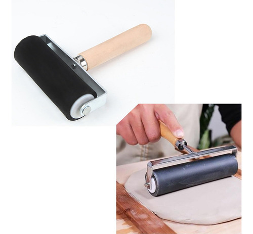 Rollo Artístico Rubber-roller Brayer Roller De 1,4 A 2,4 Pul