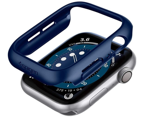 Case Spigen Thin Fit Para Apple Watch 44mm Series 4/5/6 Blue