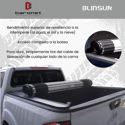 Tapa Cubre Batea Roll Up Para Jac Frison T8 2020 - 2024 +