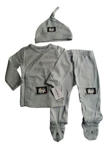 Conjunto Carter's Bebé Niño Con Gorrito Talla 6 Meses Nuevos