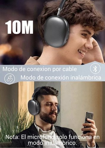 Vanir Audífonos Inalámbricos Diadema Bluetooth Con Cancelación De Ruido Ai, Audifonos Gamer, Con Micrófono, Sonido Hd Y Batería 42h, Compatibles Con iPhone, Android Y Pc, Top 10 Mejores Audífonos