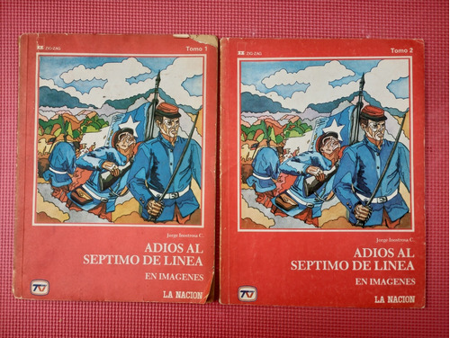 14 Tomos De Adios Al Séptimo De Línea/la Nación/ Tv Chile.