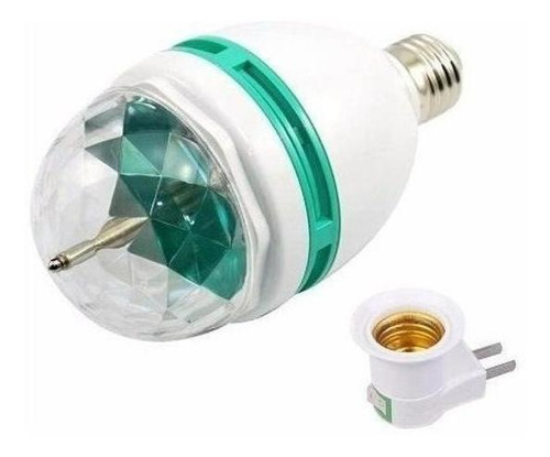 Lâmpada Rotativa Giratória Led Colorido Bola Maluca Festas 110V/220V