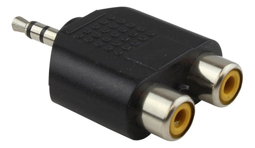 Adaptador Mini Plug 3.5 Mm Macho A 2 Rca Hembra A Pc Tv Lcd