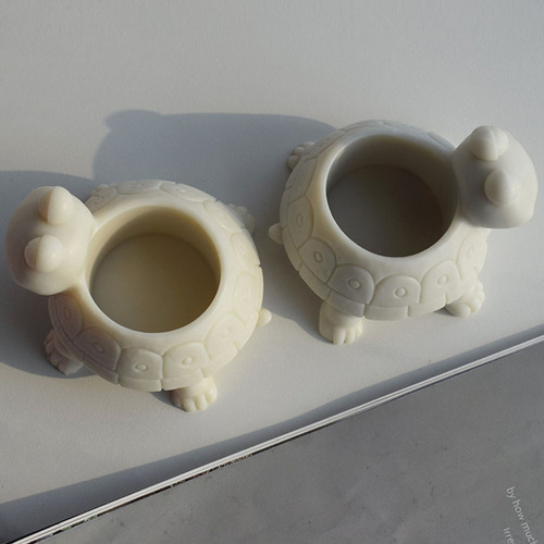 Molde Para Maceta Con Forma De Tortuga Y Resina De Silicona