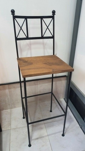 Imagen 7 de 7 de Mesa Barra Industrial + 2 Taburetes En Hierro Forjado Bar