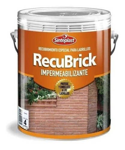 Pintura Impermeabilizante Ladrillos Incoloro Sinteplast 1lt