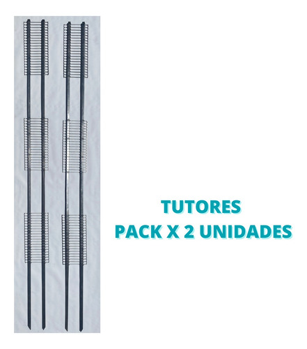 Imagen 8 de 10 de Tutor Plantas Huertas Jardín Trepadoras Hierro 150cm Pack X2