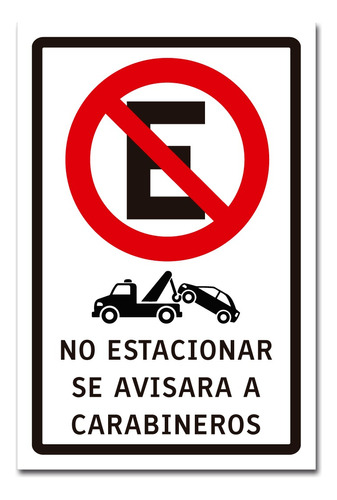 Señal  Tránsito No Estacionar