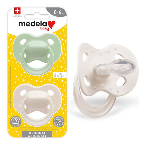 Medela Chupete Pastel Para Bebes De 0 A 6 Meses, Perfecto Pa