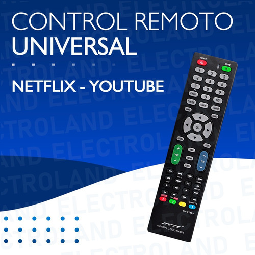 Imagen 3 de 10 de Control Remoto Universal Smart Tv Led Lcd Netflix Youtube