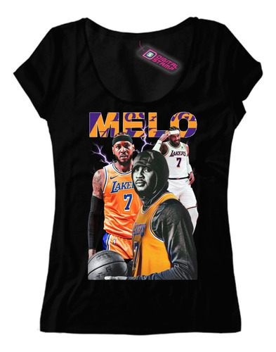Remera Mujer Los Angeles Lakers Carmelo Anthony Melo Nba17 