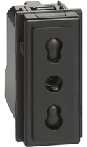 Comprar Modulo Enchufe 2p+t 10\u002F16a Negro Living Now Bticino