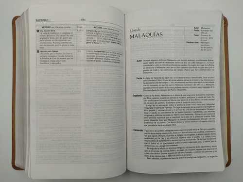Imagen 8 de 10 de Biblia De Estudio Plenitud Rvr60 Manual Imit. Piel Terracota