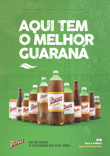 Refrigerante Pureza Guaraná 2 Litros (fardo C/ 6 Unid)