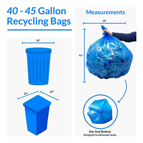 Reli Supervalor De 40-45 Bolsas De Reciclaje De Galones | |