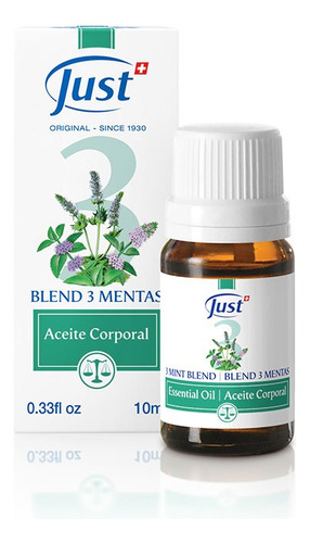 Aceite Esencial Just 3 Mentas 10ml 