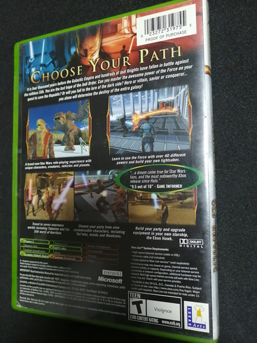 Star Wars Knights Of The Old Republic Xbox Clasico (Usado)