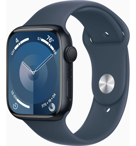 Apple Watch 9 Gps Caja Aluminio Negra Correa Dep. Azul - S/m