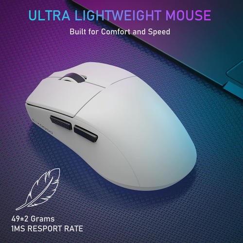 Mouse De Juego Liviano E-yooso, Mouse De Deportes 49g, De 5