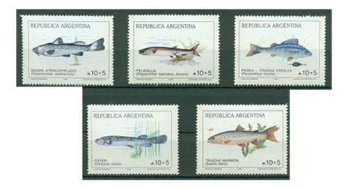1989 Peces Lagos Patagonicos- Argentina (sellos) Gj2446/50