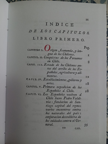 Compendio Hist. Geografica Nat. Y Civil Del Reyno De Chile (Usado)