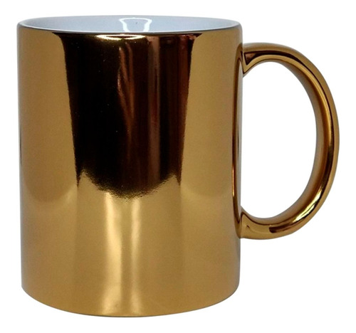 Taza Espejo Dorado Color Make 11oz Sublimacion Sublimar