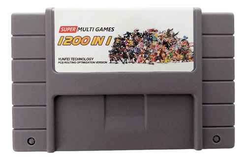 Cartucho De Multijuegos Super Nintendo Snes 1200 En 1