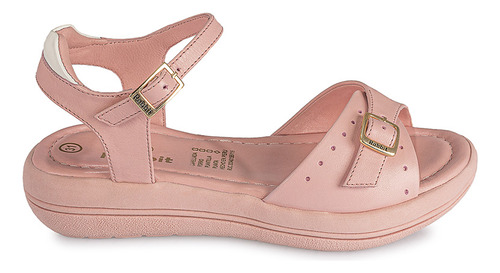 Sandalia D'orsay Casual Niña Cuero Rabbit Rosado Lia-122