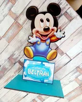 Comprar 10 Centros De Mesa Mickey Mouse 27 Cm Fibrofacil Personaliza