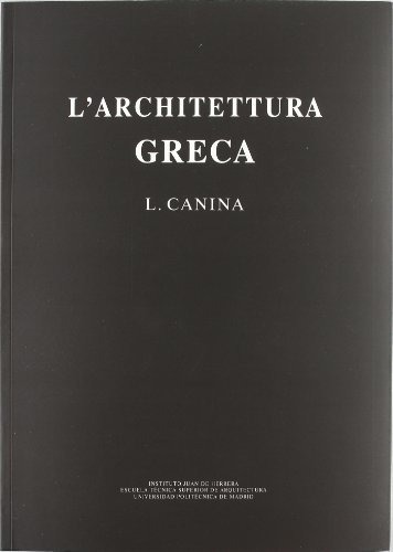 Libro L' Architettura Greca De L. Canina