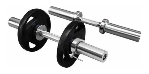 1 Barra Mancuerna Ol mpica Fit Gym Ajustable 45cm 3.5 Kg