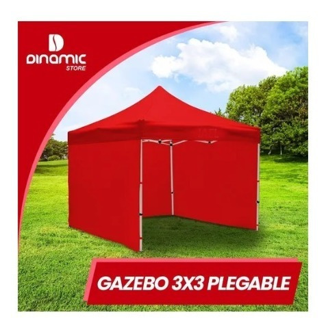 Imagen 2 de 7 de Gazebo Plegable 3x3 Blanco 4 Paredes Premium Carpa Easy