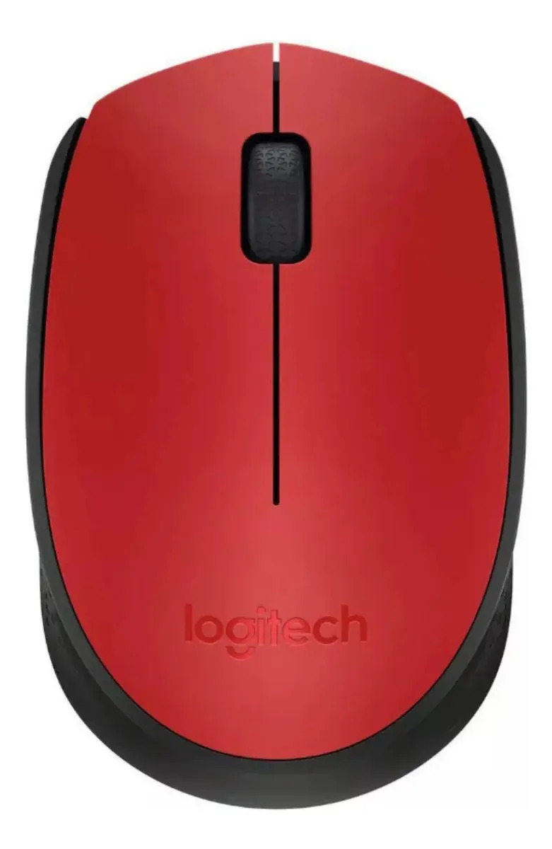 Mouse Logitech M170 Sem Fio Rc/nano Preto/grafite Cor Preto Cor Vermelho