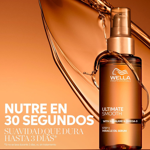 Wella Ultimate Smooth Serum Para Cabello Miracle Oil X30ml