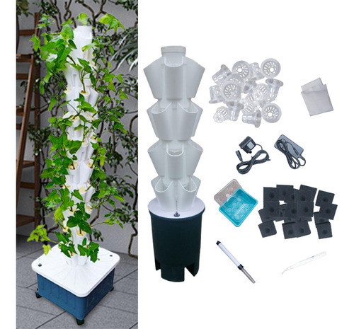 De Hidropónico Hydroponic Vertical 4 Capas De De Adaptador