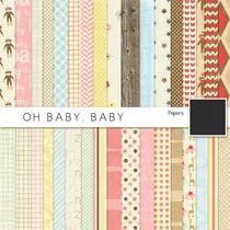 Comprar Kit De Papel Digital Baby Shower Oh Baby Baby!