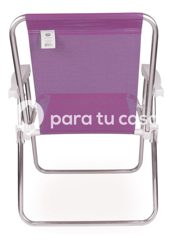 Imagen 4 de 10 de Sillon Playa Camping Pescador Aluminio Sannet Mor