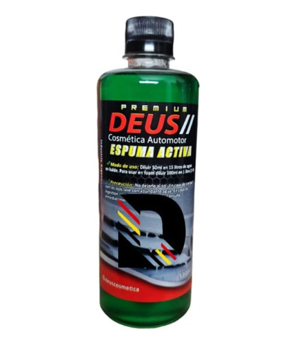 Shampoo Espuma Activa Ph Neutro Deus -detroit Accesorios-