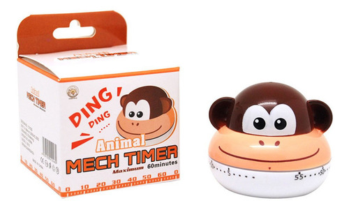 Timer Mecanico Reloj De Cocina P/ Juegos Animales 