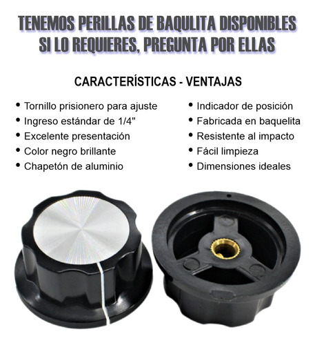 Potenciómetro De 5k Ohms, Eje Largo De 5 Cm