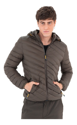 Campera Inflable Hombre Con Capucha Abrigada Best Importada