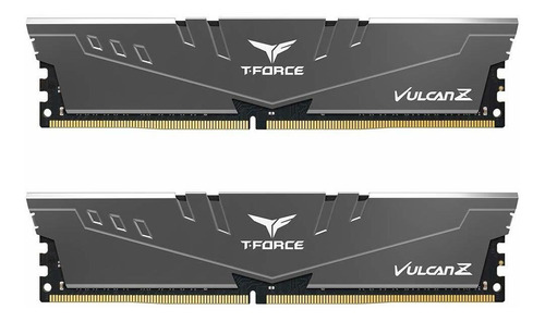 Memoria Ram 16gb Teamgroup T-force Vulcan Z Ddr4 Kit (2 X 8gb) 3200mhz (pc4 25600) Cl16 Modulo - Gray - Tlzgd416g3200hc1