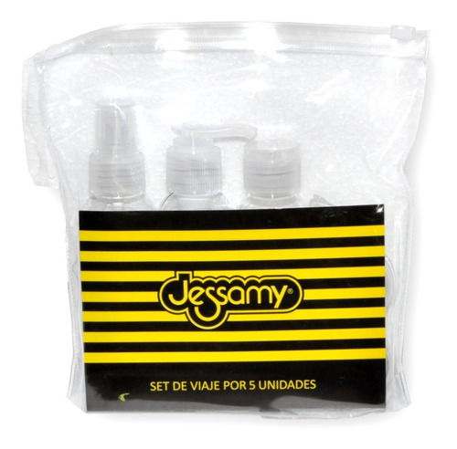 Imagen 1 de 8 de Neceser Set De Viaje (botellas 100ml Y Frascos)