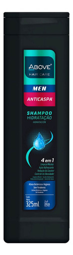 Shampoo Above Anticaspa Shampoo Masculino Anticaspa Shampoo 4 Em 1 Masculino Anticaspa De Fragrância Refrescante En Garrafa De 325ml