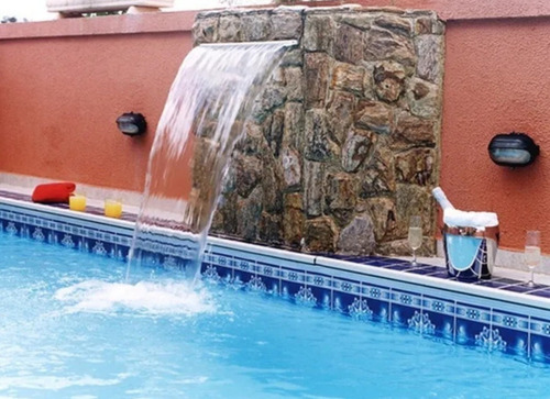 Cascata Embutir Em Fibra C/ Bico Inox 120cm (1,20mt) Piscina